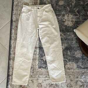 Current/Elliott Cream Jeans